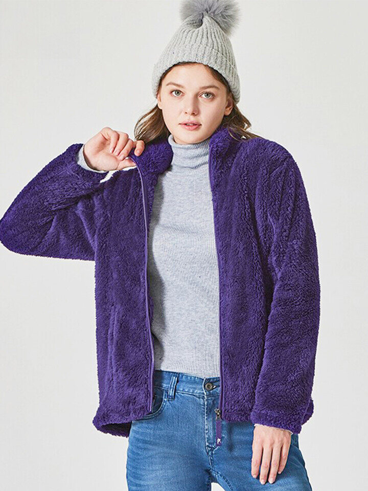 코몽트 여성 후리스 하이넥 집업자켓 AKO2542JK003-K_이미지