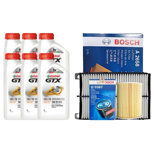 캐스트롤 GTX SP C5 0W20 6L + 보쉬필터 기아 카니발 KA4 가솔린