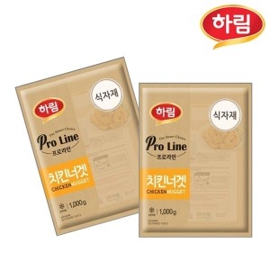 하림 프로라인 치킨너겟 1kg (5개)_이미지