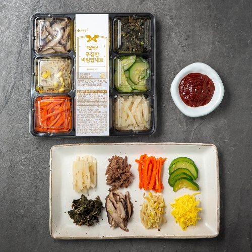 롯데푸드 쉐푸드 푸짐한 비빔밥 세트 380g (1개)
