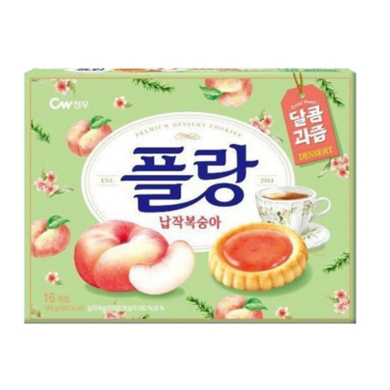 플랑 납작복숭아 16개입 160g