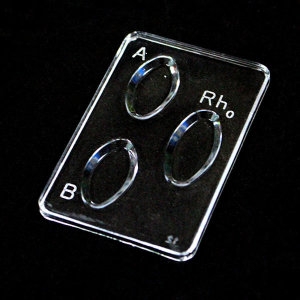 [불명] 3홀 혈액형 판정 슬라이드 12개입 3홀 혈액형 판정