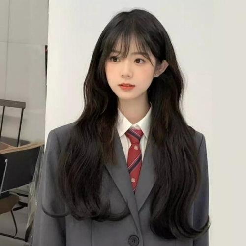  웨이브 긴머리 가발 여성 메쉬 예쁜 통가발 WFKAZ9J