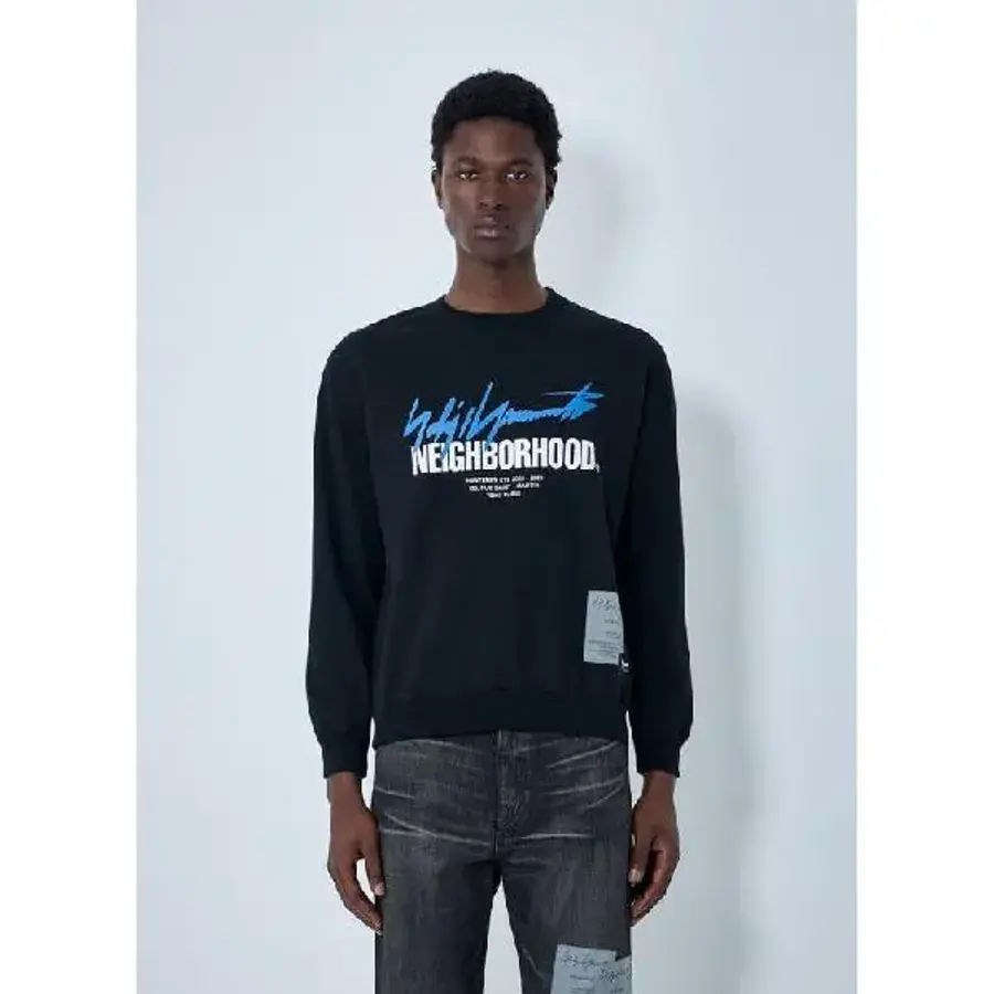 요지야마모토 남성 x 네이버후드 Cotton Sweatshirt yoy0164006blk_이미지