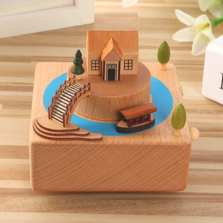 Tree 강가의집 우드오르골