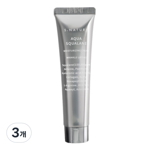 바이오코스메틱 에스네이처 아쿠아 스쿠알란 수분크림 60ml (3개)