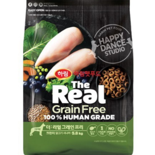 하림펫푸드 더리얼 ㅤ그레인프리 크런치 닭고기 시니어 5.8kg (1개)_이미지