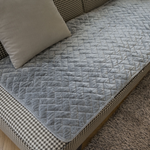 헤이든 퀼팅 극세사 소파패드