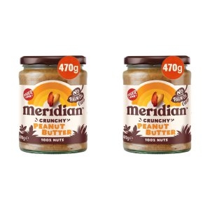Meridian 영국 메리디안 크런치 피넛 버터 땅콩잼 470G 2팩