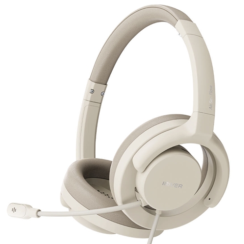 아이리버 AirSet Flow 1.0 7.1 채널 게이밍 헤드셋 (정품, 베이지)_이미지