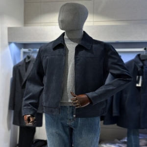 트루젠 비건 스웨이드 네이비 세무 트러커 블루종 캐주얼 자켓 FI8826011014_이미지