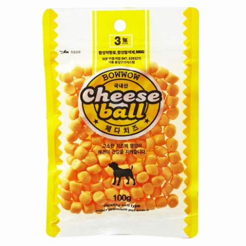 바우와우 치즈볼 100g (3개)_이미지