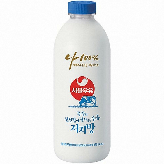 서울우유 나 100% 목장의 신선함이 살아있는 우유 저지방 1L (1개)_이미지