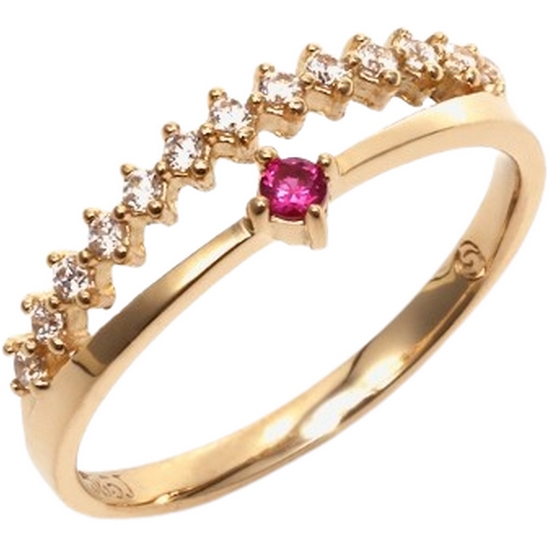 비앤비골드 14K 크라운 사파이어 반지 ROS1302