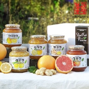 겨울향기 유자청 레몬청 자몽청 한라봉청 생강청