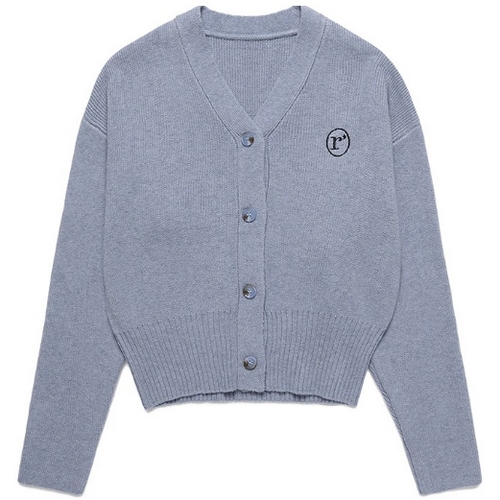 로라로라 BASIC BUTTON CARDIGAN (블루)_이미지