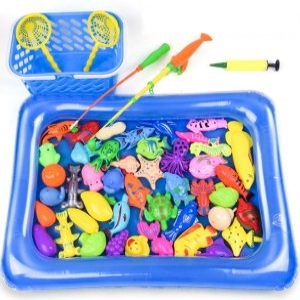 백운홈쇼핑 꼬마어부 자석낚시놀이 장난감 55세트