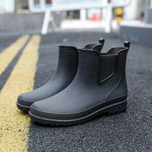 [불명] 남자 발목 첼시 레인부츠 고무장화 작업용 방수신발 7453116