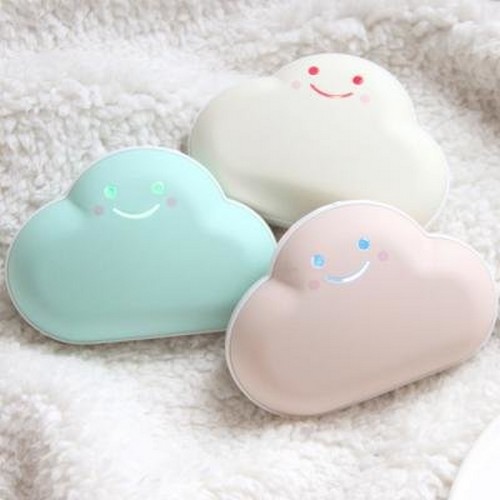 구름 휴대용 USB 충전식 손난로 보조배터리 3600mAh