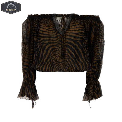 블루마린 2C440A 프린트 쉬폰 탑 2C440A M5179 B0441914736