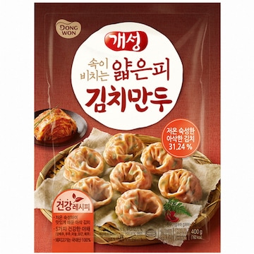 동원F&B 개성 얇은피 김치만두 400g (6개)