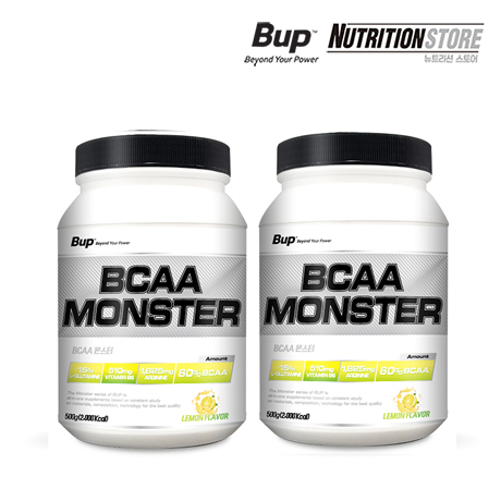 비유피 BCAA 몬스터 레몬맛 500g (2개)