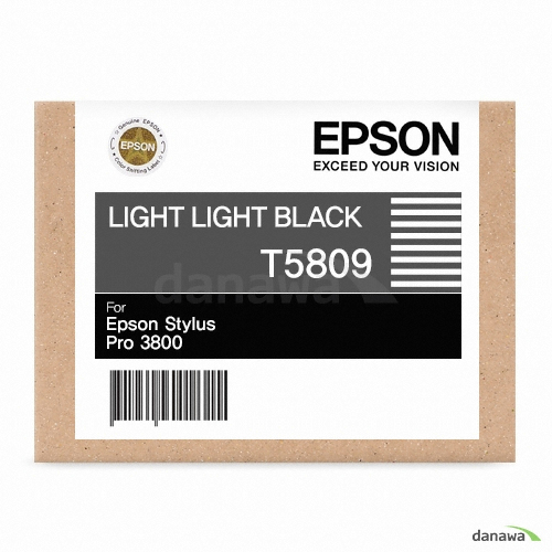Epson 벌크 T5809 (T580900) 더밝은검정 (유통기간경과)_이미지