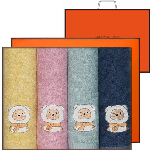 송월타월 뱀부베어 선물세트 135g (4장)_이미지