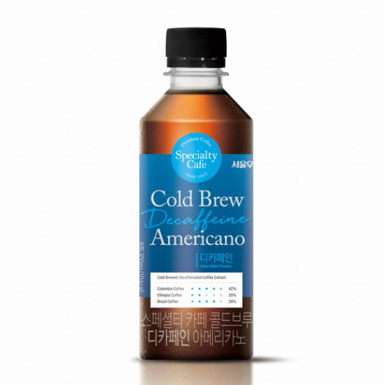 서울우유 스페셜티 카페 콜드브루 디카페인 아메리카노 300ml (15개)_이미지