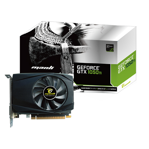 MANLI 지포스 GTX1050 Ti Black Frame Mini D5 4GB_이미지