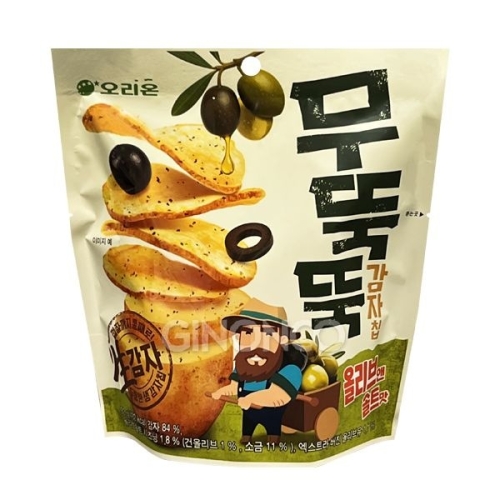 오리온 무뚝뚝 감자칩 올리브앤 솔트맛 92g (1개)_이미지