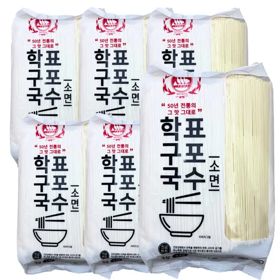 구포국수 학표 구포국수 소면 3kg (6개)_이미지