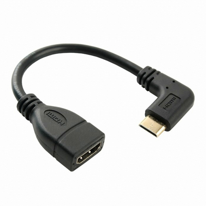 라이트컴 COMS HDMI 젠더 (Mini HDMI M/HDMI F) (SP931, 0.1m)_이미지