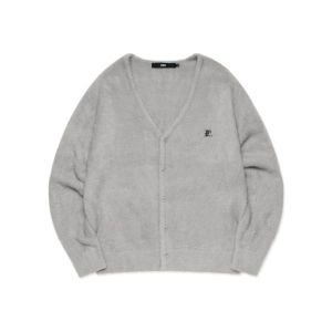  엘엠씨 GOTHIC HAIRY CARDIGAN gray 0LM23FCD102GRY