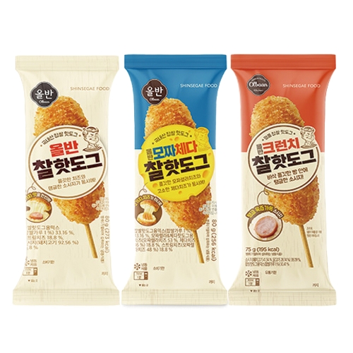신세계푸드 올반키친 모짜체다 찰 핫도그 80g_이미지