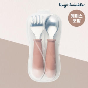 타이니트윙클 스테인리스 수저포크세트 민트 + 전용케이스_이미지