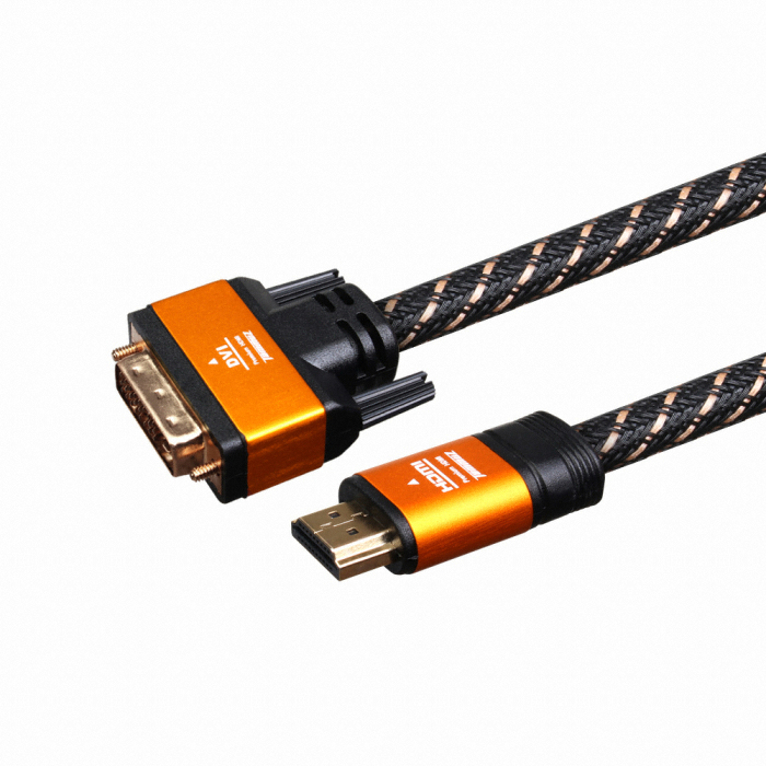 타무즈 프리미엄 골드 HDMI to DVI 듀얼 1.4 (1.2m)_이미지
