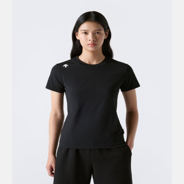 데상트 SR323UTS71_BLK0 터프 반팔 티셔츠 블랙 4693099