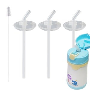 빨대컵 호환 빨대리필 3P+세척솔3P