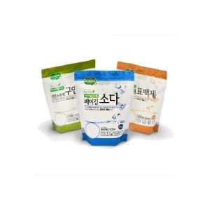 에코프렌들리 베이킹소다 1kg + 구연산 1kg + 표백제 1kg_이미지