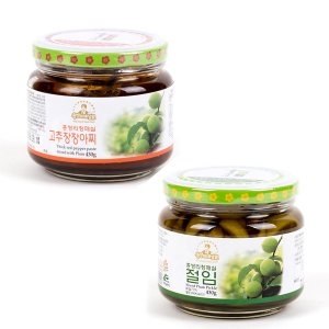 홍쌍리청매실농원 고추장장아찌 430g + 매실절임 430g