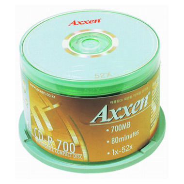Axxen AXXEN 700MB 52x 케익 50장_이미지