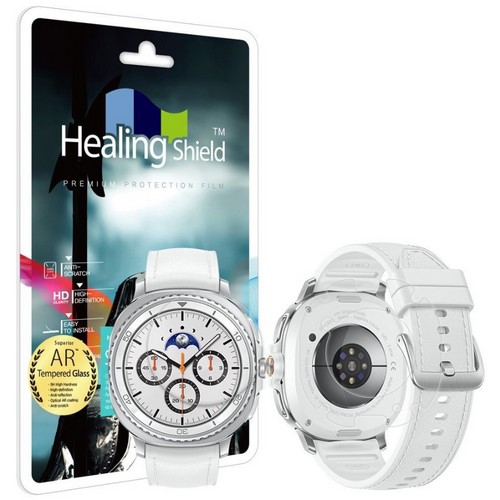 폰트리 힐링쉴드 갤럭시워치8 클래식 풀커버 AR 강화유리 액정보호필름 1매+후면 2매
