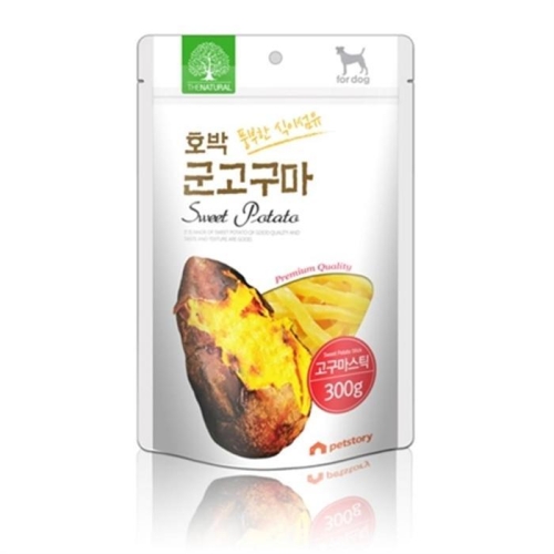펫스토리 더내추럴 호박 군고구마 스틱 300g (2개)