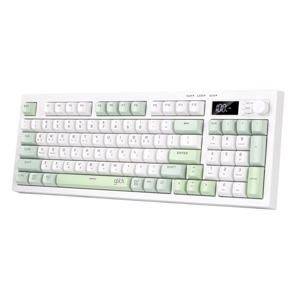 지클릭커 OFFICEPRO WK50 사일런스 M RGB 무소음 방수 무선 블루투스 94 (Greenwich)_이미지