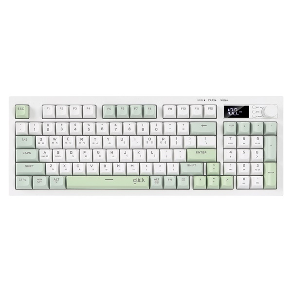 지클릭커 OFFICEPRO WK50 사일런스 M RGB 무소음 방수 무선 블루투스 94 (Greenwich)_이미지