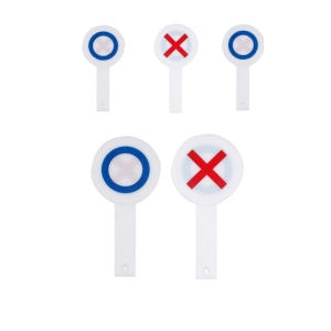게임용 퀴즈소품 OX판 화이트 1세트