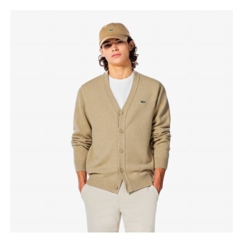 라코스테 남성 브이넥 방모 가디건_AH660E-55N_이미지