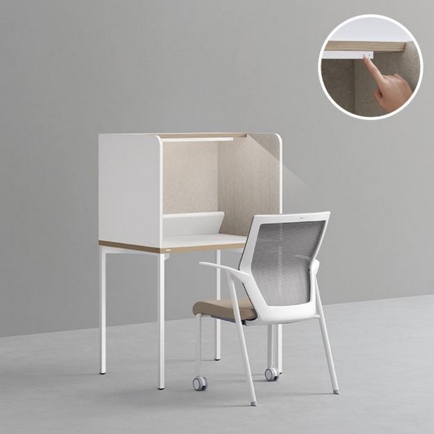 데스커  조명 펠트형 독서실 책상+시디즈 아이블 의자 세트 (800x600)