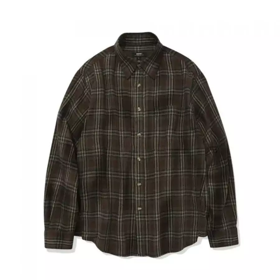 카네이테이 KANEITEI EASY FLOW CHECK SHIRTS BROWN K25F-TOS-482-BW 464959
